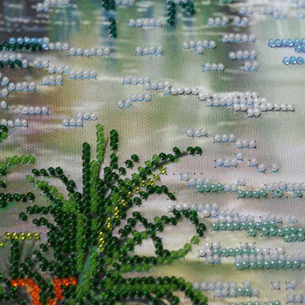 DIY Bead Embroidery Kit "Paradise" 12.6"x20.9" / 32.0x53.0 cm