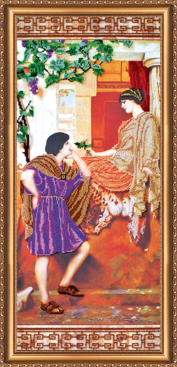 DIY Bead Embroidery Kit "The old story" 11.8"x27.6" / 30.0x70.0 cm