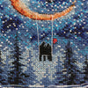 DIY Cross Stitch Kit "A month for lovers" 8.7"x11.0"