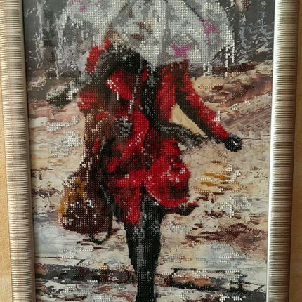 DIY Bead Embroidery Kit "Love story – 3" 8.3"x15.7" / 21.0x40.0 cm