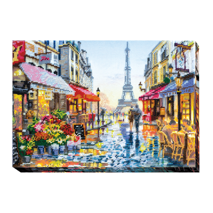 DIY Bead Embroidery Kit "After the rain" 13.8"x9.4" / 35.0x24.0 cm