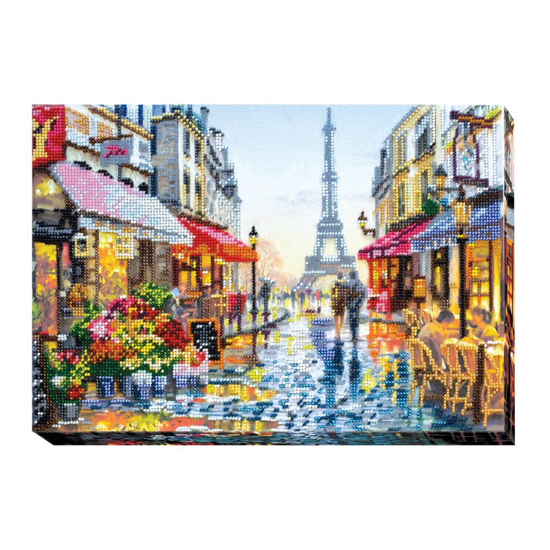 DIY Bead Embroidery Kit "After the rain" 13.8"x9.4" / 35.0x24.0 cm