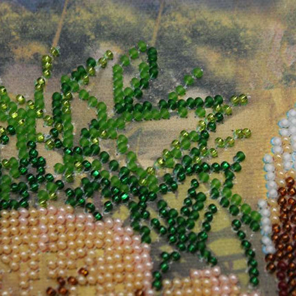 DIY Bead Embroidery Kit "King of beasts" 15.7"x12.6" / 40.0x32.0 cm