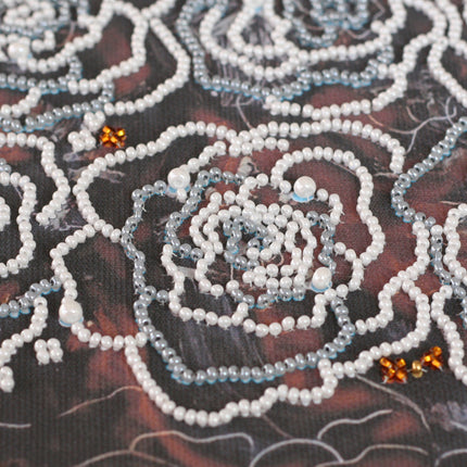 DIY Bead Embroidery Kit "In the moonlight" 11.8"x16.5" / 30.0x42.0 cm