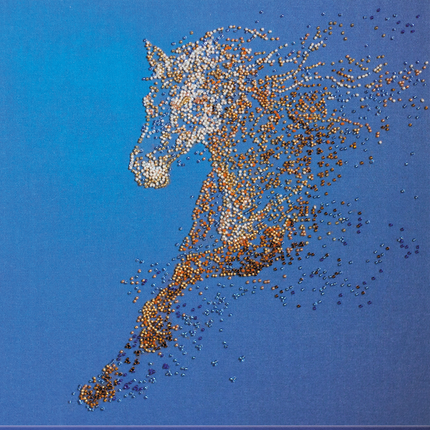 DIY Bead Embroidery Kit "The Golden" 12.6"x12.6" / 32.0x32.0 cm