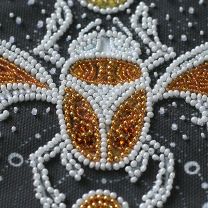 DIY Bead Embroidery Kit "Scarab beetle" 9.1"x11.8" / 23.0x30.0 cm