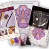 Beadwork kit for creating brooch "Flower-de-luce"