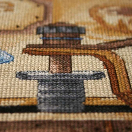 DIY Cross Stitch Kit "Coffee beans" 15.7"x21.3"