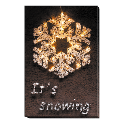 String Art Creative DIY Kit "Snowflake" 7.5"x11.4" / 19.0x29.0 cm