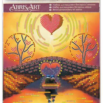DIY Bead Embroidery Kit "Unforgettable evening"  5.9"x5.9" / 15.0x15.0 cm
