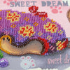 DIY Bead Embroidery Kit "Sweet tooth" 14.2"x5.9" / 36.0x15.0 cm