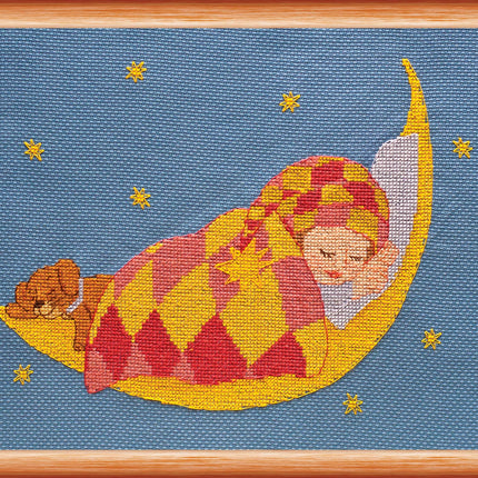 DIY Cross Stitch Kit "Sweet dreams, baby" 9.8"x7.5"