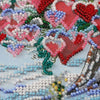 DIY Bead Embroidery Kit "Tree of love" 14.6"x10.6" / 37.0x27.0 cm