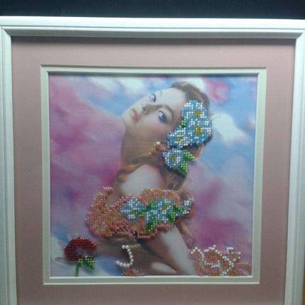 Canvas for bead embroidery "Grace" 7.9"x7.9" / 20.0x20.0 cm