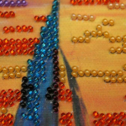 DIY Bead Embroidery Kit "No wind"  5.9"x5.9" / 15.0x15.0 cm