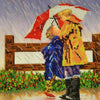 Canvas for bead embroidery "Under the Umbrella" 11.8"x11.8" / 30.0x30.0 cm