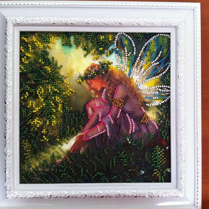 Canvas for bead embroidery "Driada" 7.9"x7.9" / 20.0x20.0 cm