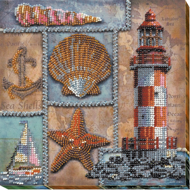 DIY Bead Embroidery Kit "Seven seas"