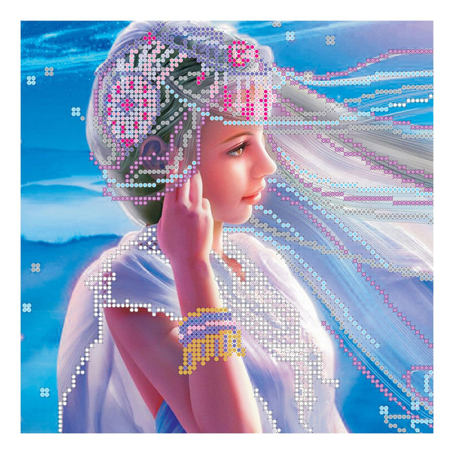 Canvas for bead embroidery "Roda" 7.9"x7.9" / 20.0x20.0 cm