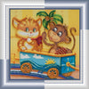 DIY Bead Embroidery Kit "Funny company"  5.9"x5.9" / 15.0x15.0 cm
