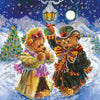 Canvas for bead embroidery "Magic Winter" 7.9"x7.9" / 20.0x20.0 cm