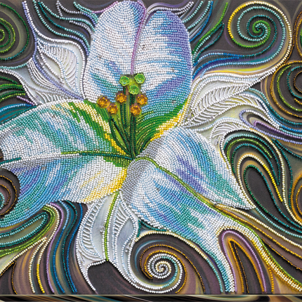 DIY Bead Embroidery Kit "Princess of the flora" 15.7"x11.8" / 40.0x30.0 cm