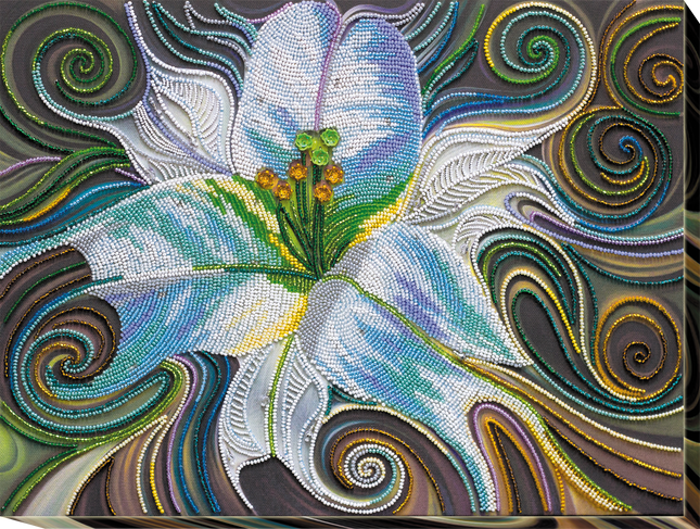 DIY Bead Embroidery Kit "Princess of the flora" 15.7"x11.8" / 40.0x30.0 cm