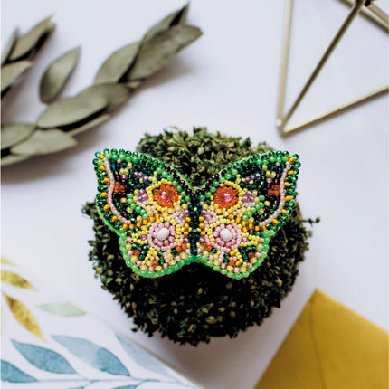 Beadwork kit for creating brooch "Summer mood"
