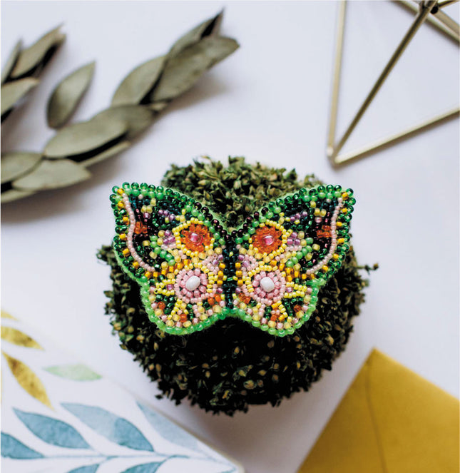 Beadwork kit for creating brooch "Summer mood"