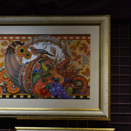 DIY Bead Embroidery Kit "Cornucopia" 19.7"x13.8" / 50.0x35.0 cm