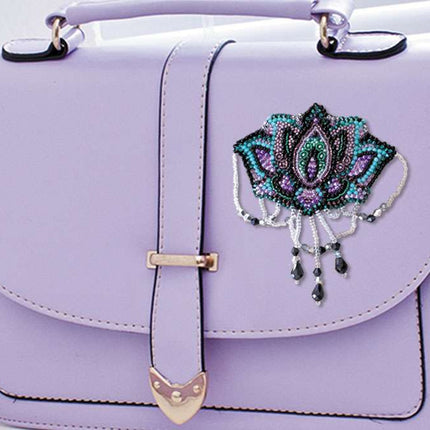 Beadwork kit for creating brooch "Lotus"