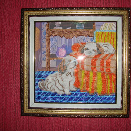 Canvas for bead embroidery "Day rest" 7.9"x7.9" / 20.0x20.0 cm