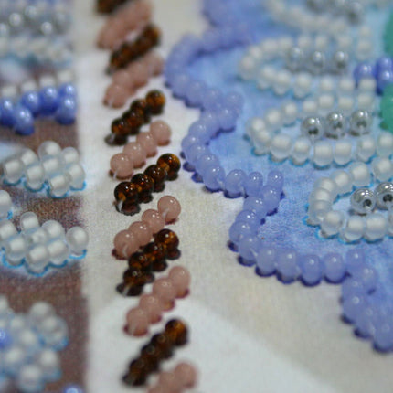 DIY Bead Embroidery Kit "At the bottom of the sea"