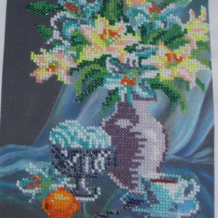 Canvas for bead embroidery "Sweet Morning" 5.9"x7.9" / 15.0x20.0 cm