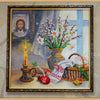 Canvas for bead embroidery "Easter story-2" 11.8"x11.8" / 30.0x30.0 cm