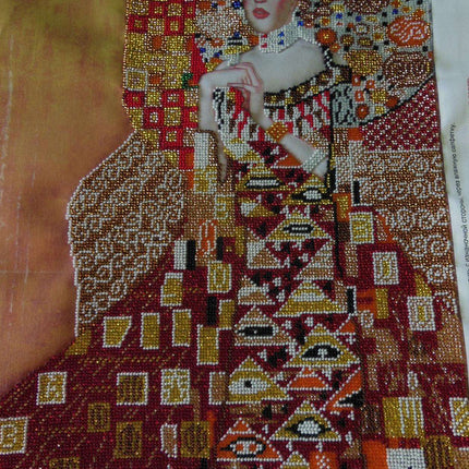 DIY Bead Embroidery Kit "Golden Adel" 12.6"x16.9" / 32.0x43.0 cm