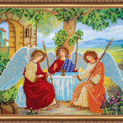 DIY Bead Embroidery Kit "Holy Trinity" 14.6"x11.8" / 37.0x30.0 cm