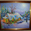 Canvas for bead embroidery "Christmas" 7.9"x7.1" / 20.0x18.0 cm