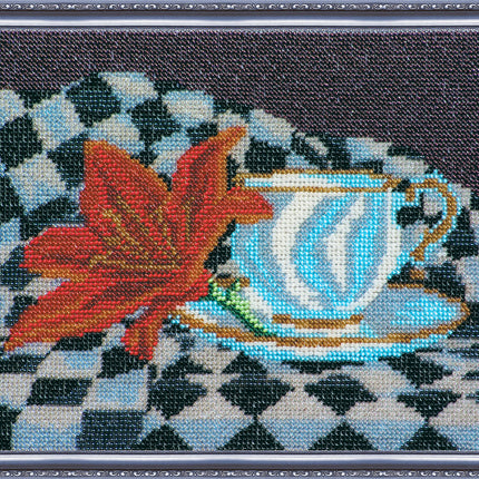 DIY Bead Embroidery Kit "Domino" 10.6"x7.9" / 27.0x20.0 cm