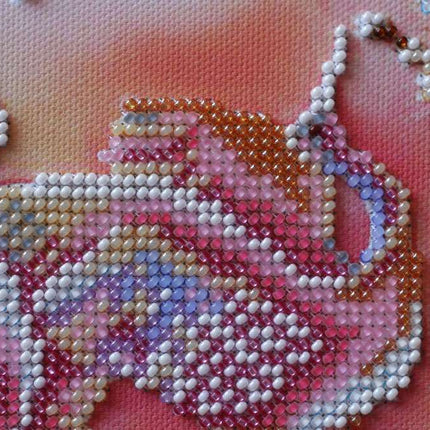 DIY Bead Embroidery Kit "Sunrise song - 2" 7.1"x14.2" / 18.0x36.0 cm