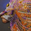 DIY Bead Embroidery Kit "Golden lion" 20.9"x11.8" / 53.0x30.0 cm