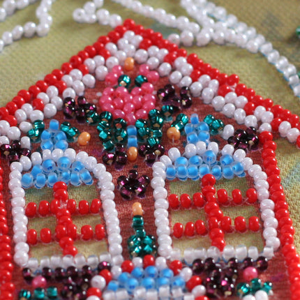 DIY Bead Embroidery Kit "It's like a fairytale"  5.9"x5.9" / 15.0x15.0 cm