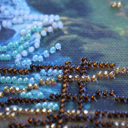 DIY Bead Embroidery Kit "Mountain river" 16.7"x12.6" / 42.5x32.0 cm
