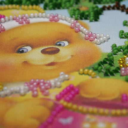 DIY Bead Embroidery Kit "Hostess"  5.9"x5.9" / 15.0x15.0 cm