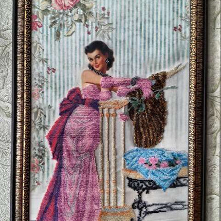 DIY Bead Embroidery Kit "Debut" 12.6"x23.6" / 32.0x60.0 cm