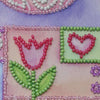 DIY Bead Embroidery Kit "Funny chickens"  5.9"x5.9" / 15.0x15.0 cm
