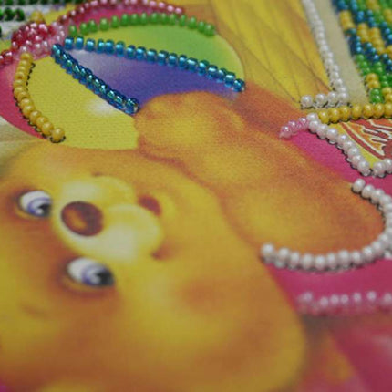 DIY Bead Embroidery Kit "Morning exercise"  5.9"x5.9" / 15.0x15.0 cm