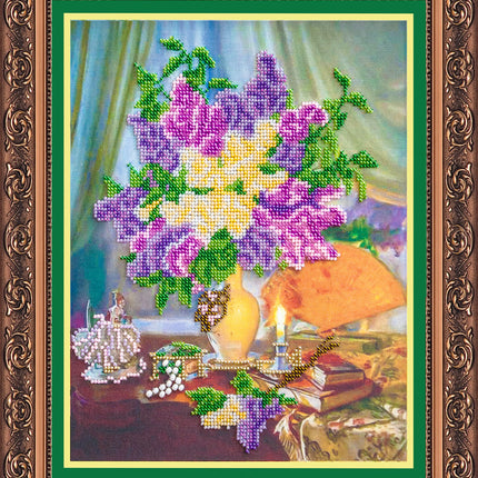 DIY Bead Embroidery Kit "Etude" 9.8"x11.8" / 25.0x30.0 cm