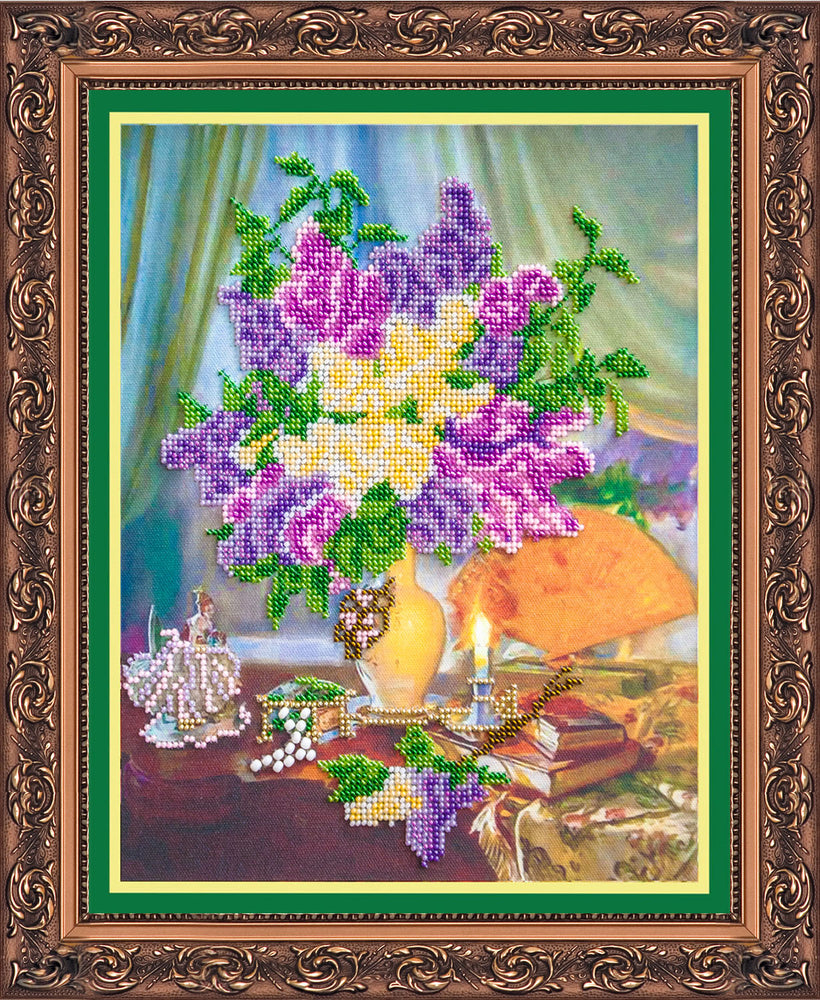 DIY Bead Embroidery Kit "Etude" 9.8"x11.8" / 25.0x30.0 cm