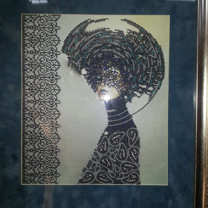 DIY Bead Embroidery Kit "Morgana" 10.2"x11.8" / 26.0x30.0 cm